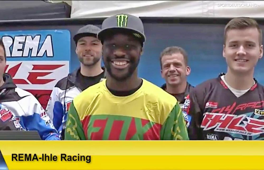 Hugo Basaúla perto da final no International ADAC Supercross de Estugarda