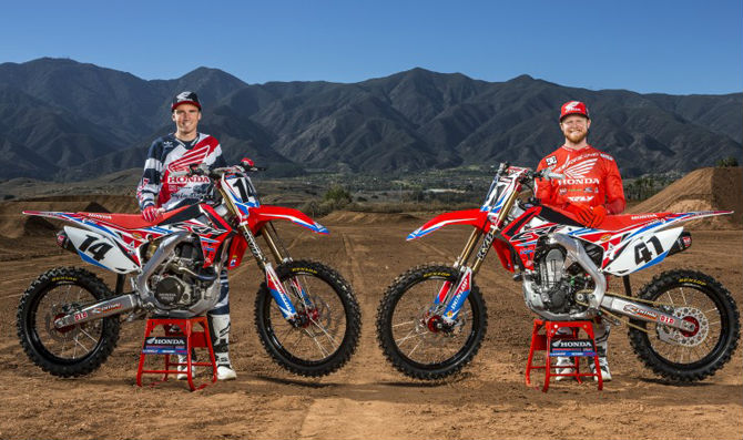 Honda revela equipa para a temporada de 2016 do AMA Supercross