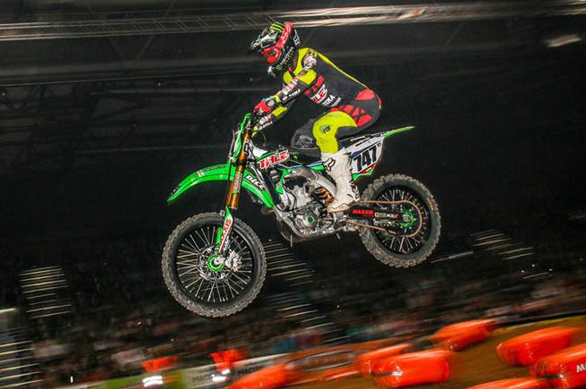 Hugo Basaúla fora da Final do ADAC Supercross em Munique