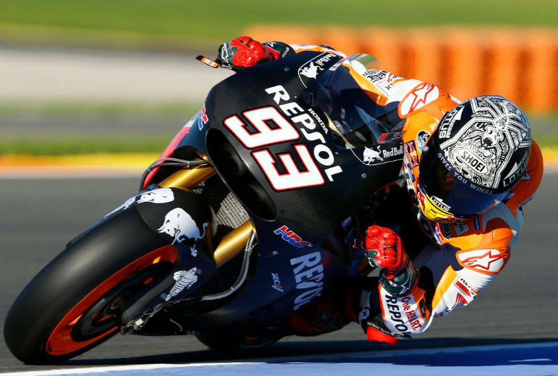 Marc Márquez termina testes de Valência na frente