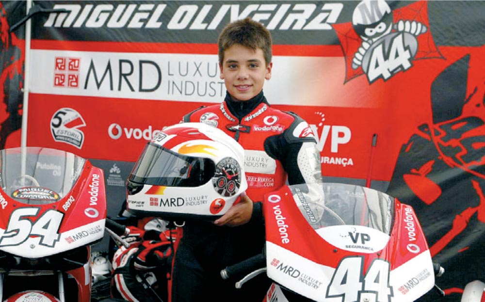 Miguel Oliveira com 11 anos…