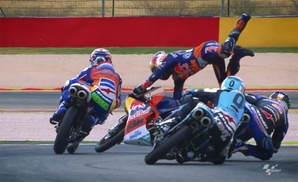 Os acidentes mais espetaculares do Moto3 em 2015