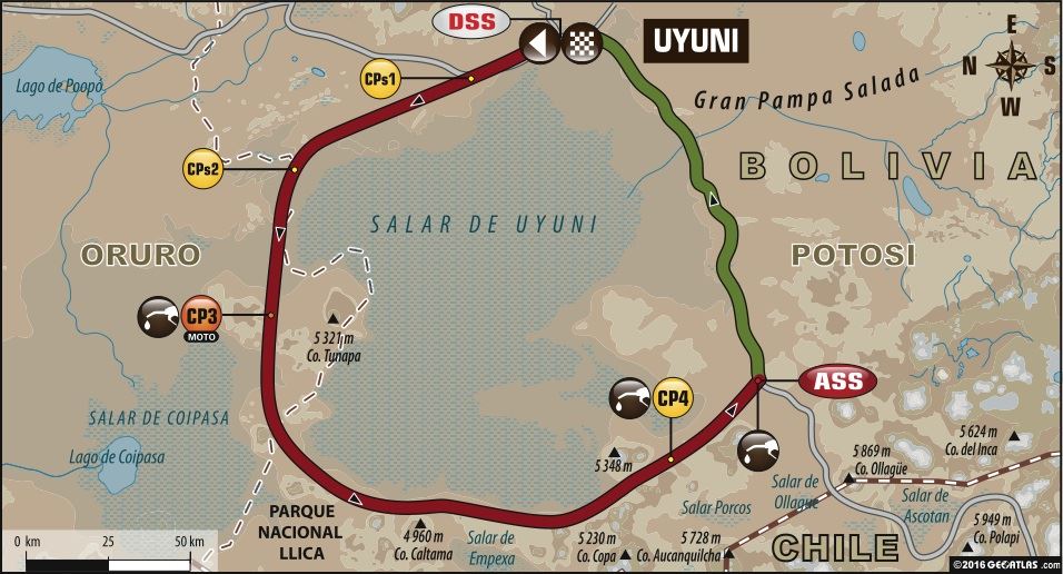 A etapa mais longa do Dakar