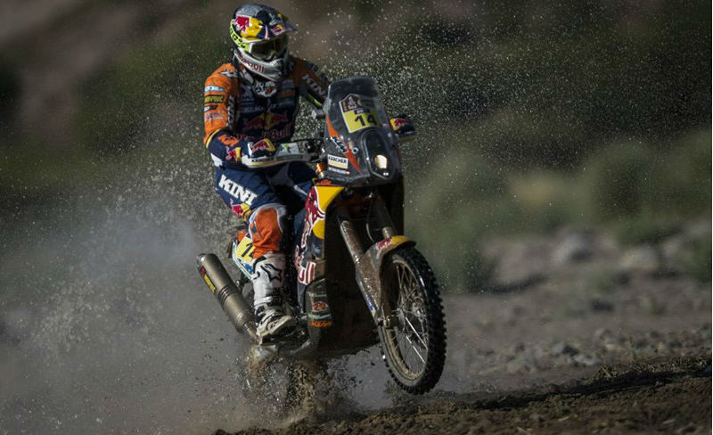Matthias Walkner fora do Dakar