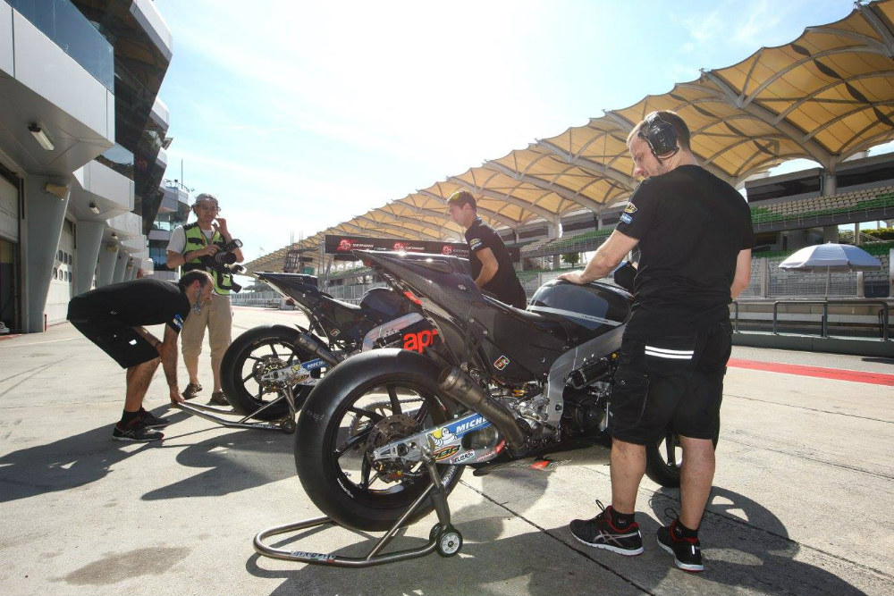 Nova Aprilia de MotoGP já rodou em Aragão