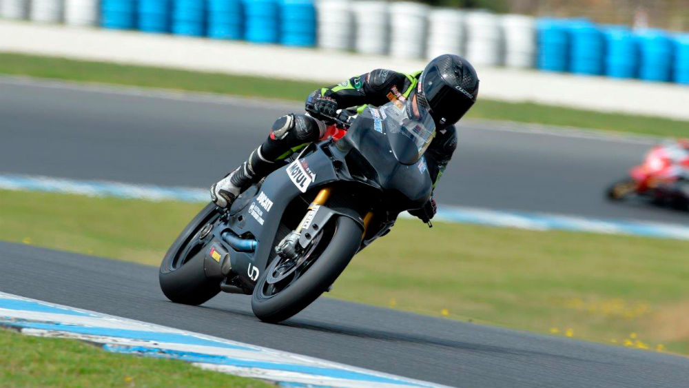 Mike Jones nas SBK em Phillip Island