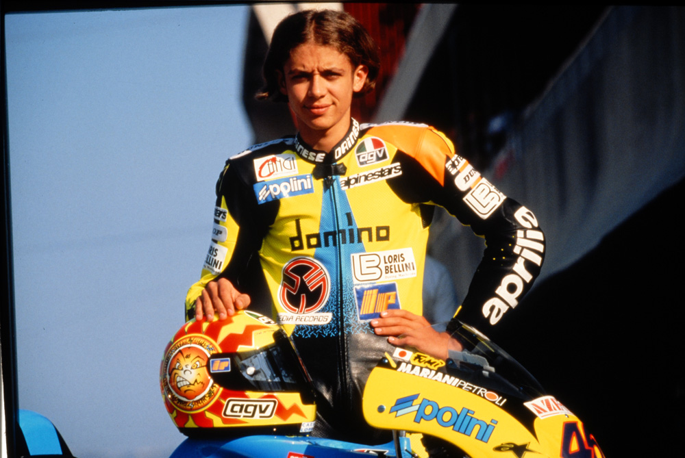 Valentino Rossi estreou-se no Mundial há 20 anos