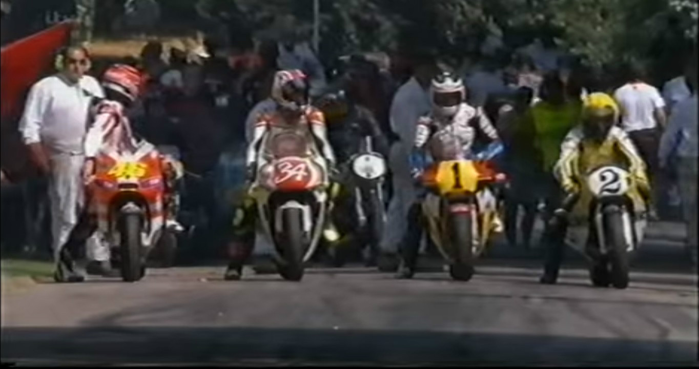 Quando Schwantz, Spencer, Roberts e Mamola se juntaram em Goodwood