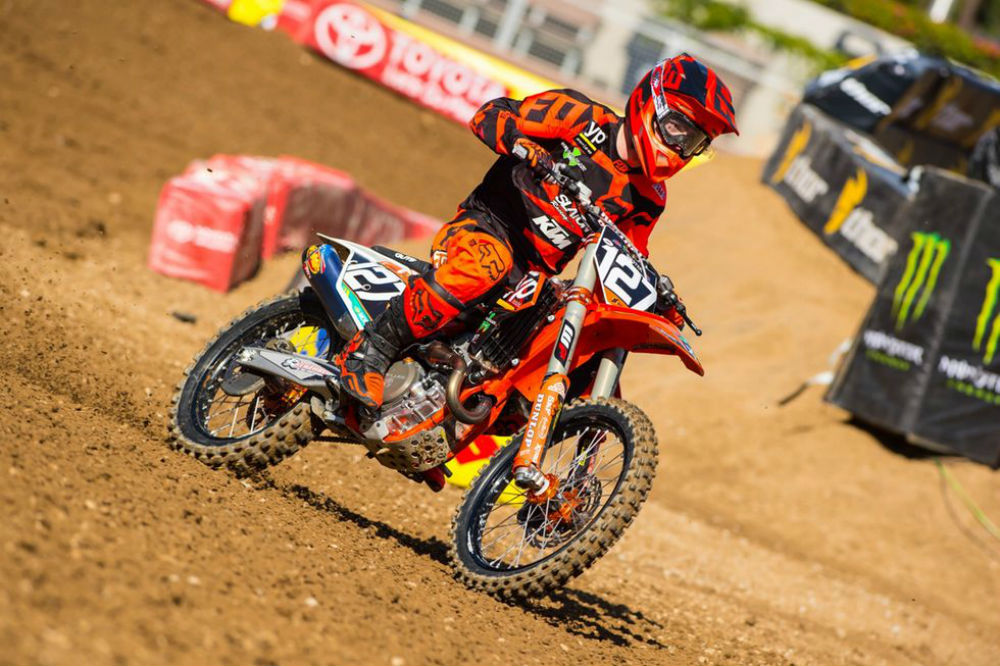Cole Thompson fora do AMA SX250 de Santa Clara
