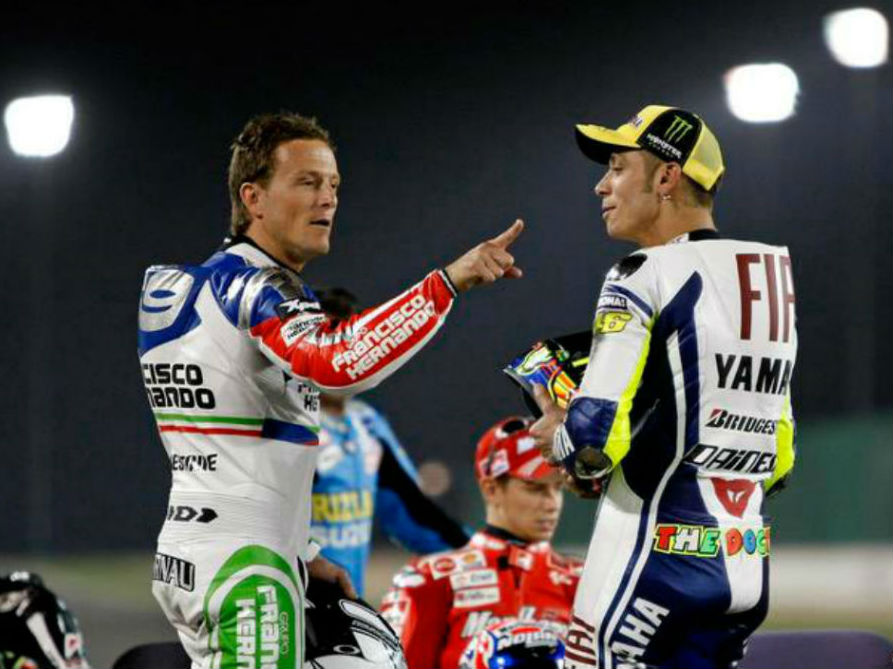 Rossi e Gibernau e o espectáculo da TV