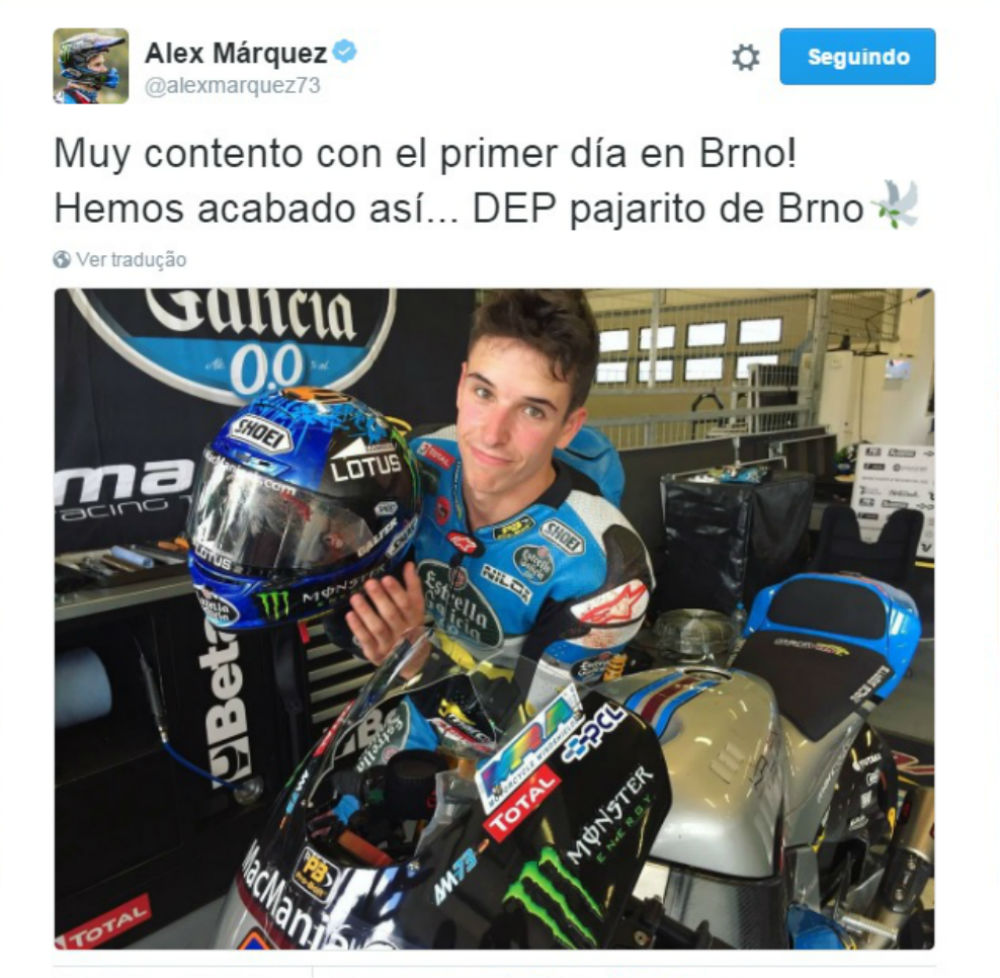 Moto2: Álex Márquez não ganha para o susto em Brno