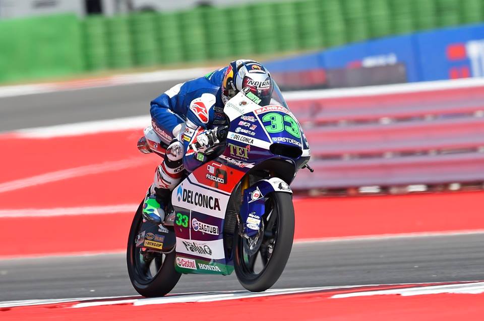 Moto3: Enea Bastianini na frente do warm-up