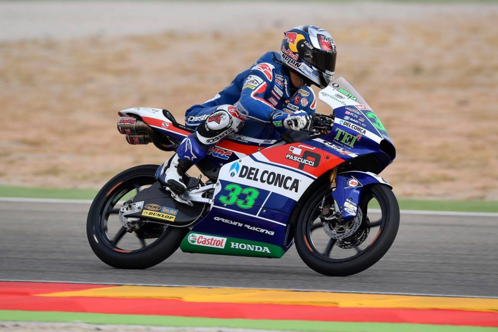 Moto3: Enea Bastianini na pole em Aragão