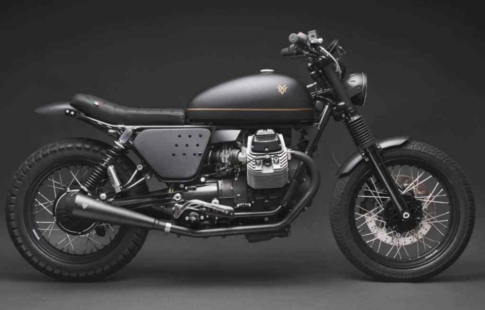 Moto Guzzi V7 transformada em Tractor 04