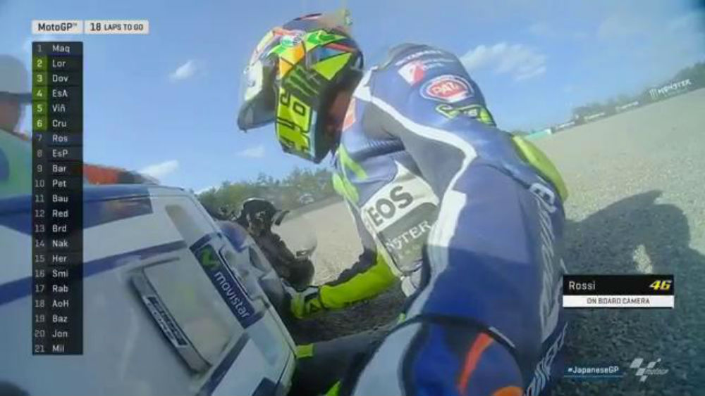 MotoGP – Vídeo: Valentino Rossi fora do GP do Japão