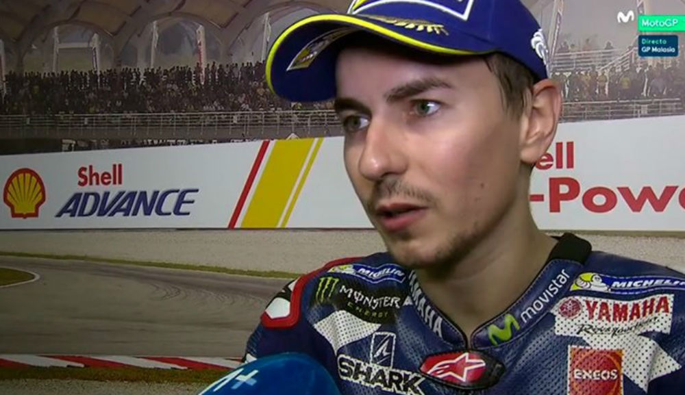 MotoGP – Jorge Lorenzo: “Hoje tive a sorte de terminar em terceiro”