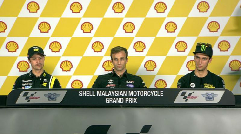 Moto2: Johann Zarco, Thomas Lüthi e Álex Rins na rota do título em Sepang