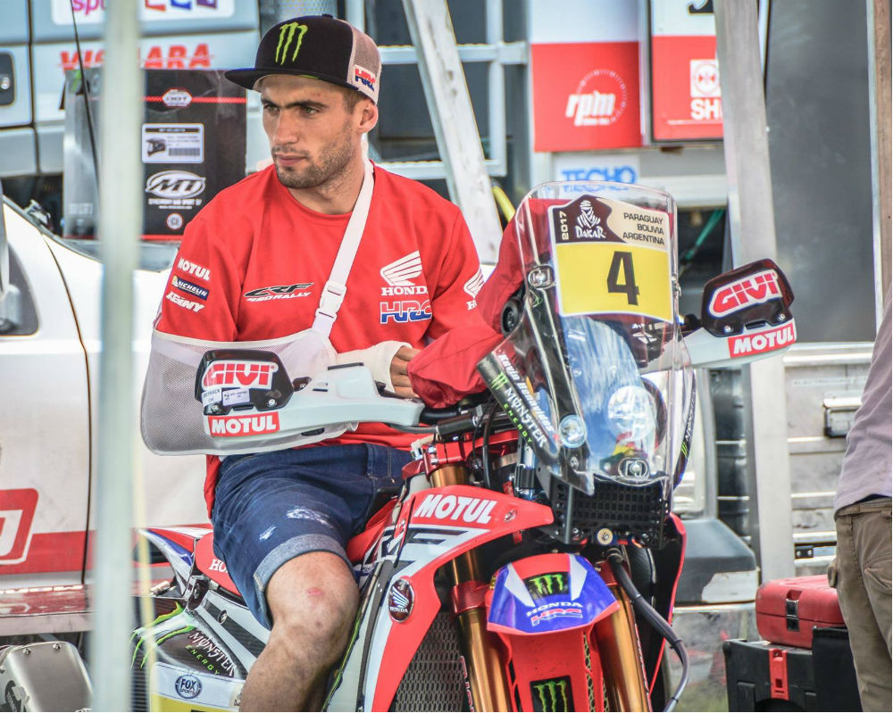 Dakar: Kevin Benavides no apoio à equipa da Honda