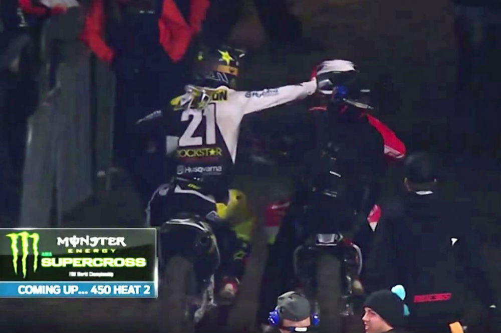 AMA SX450 – Vídeo: Soco vale desqualificação a Jason Anderson