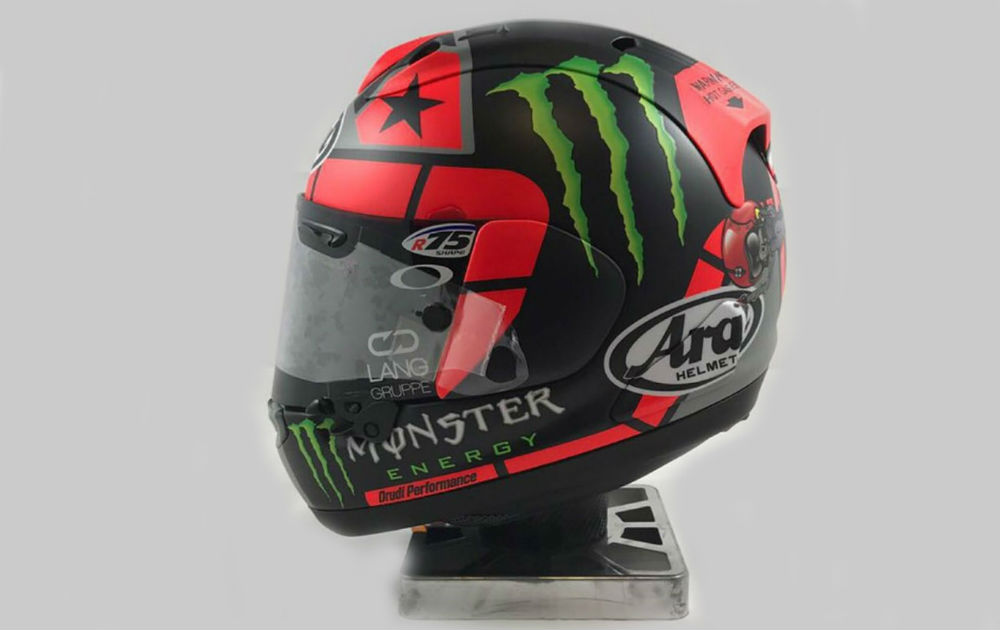 MotoGP : Maverick Viñales apresenta o seu novo capacete