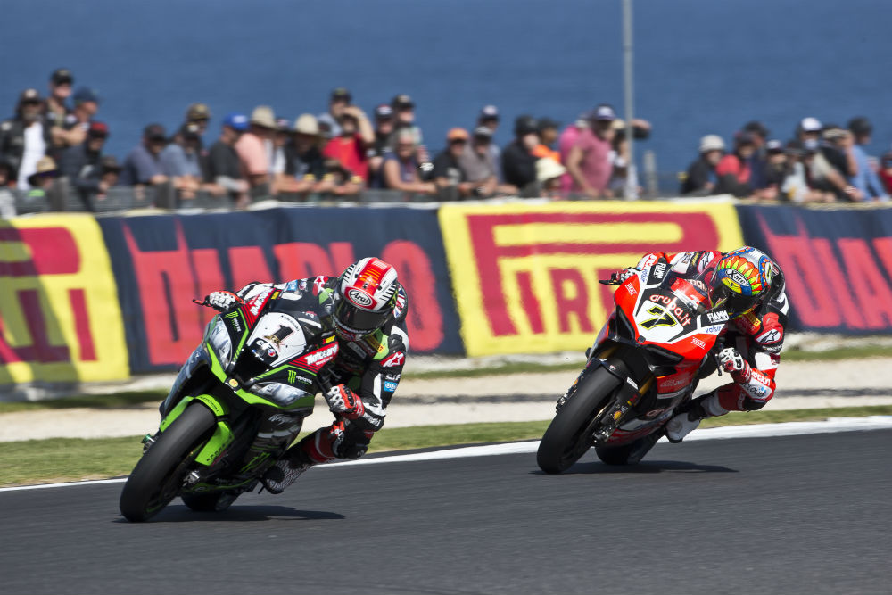 SBK: Jonathan Rea bate Chaz Davies em Phillip Island