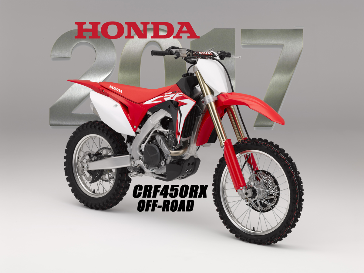 Honda CRF450R de 2017 – Com motor de arranque e uma versão de enduro