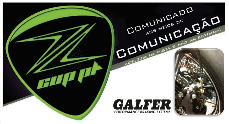 Troféu ZCUP PT apoiado pela Galfer e Multimoto