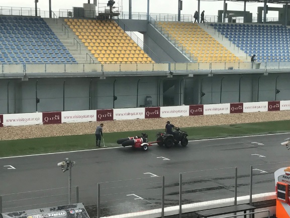 GP Qatar MotoGP: Pista a secar em Losail