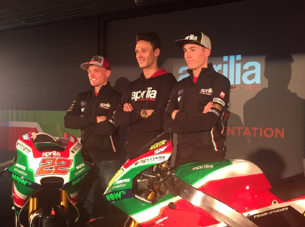 MotoGP: Aprilia revelou as cores da RS-GP versão 2017