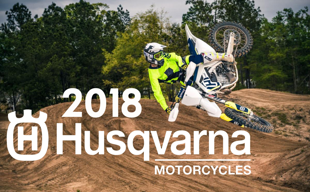 Imagens da Gama Husqvarna 2018 de Motocross