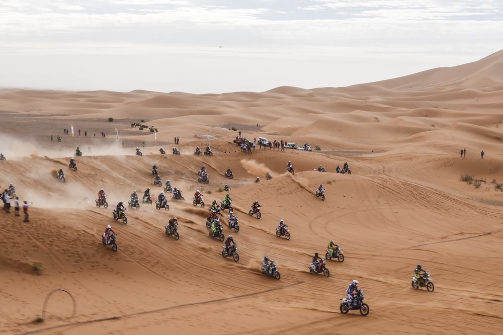 Vídeo-TT: A espectacular largada da última etapa do Rally de Merzouga