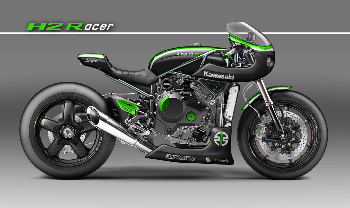 Kawasaki H2R Concept by KustoMeka