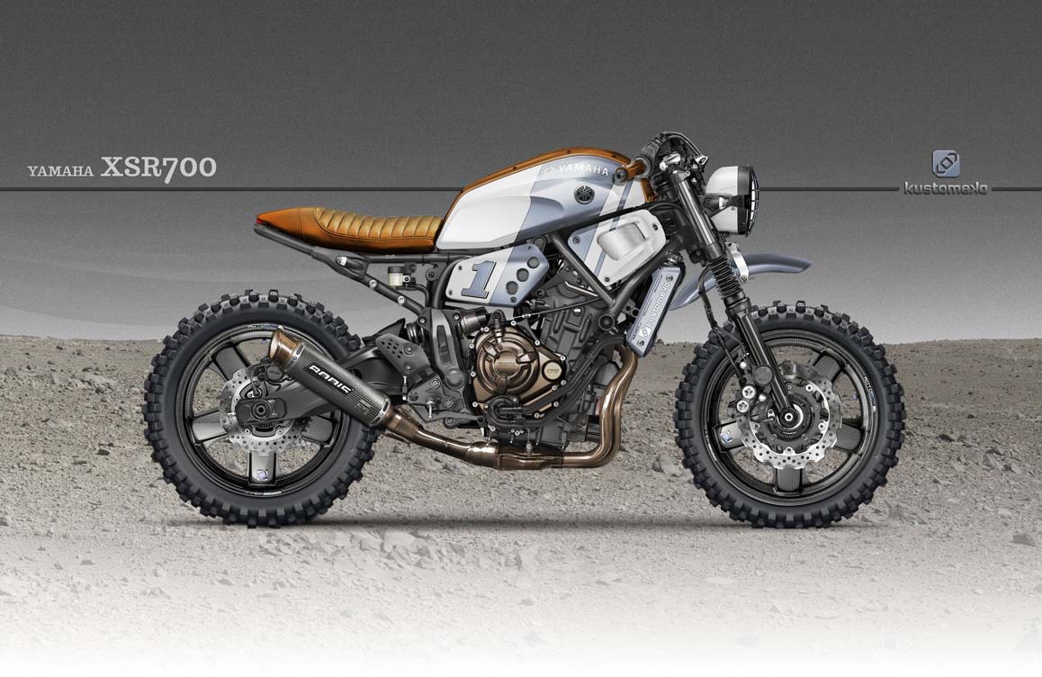 Scrambler Yamaha XSR 700 by Kustomeka