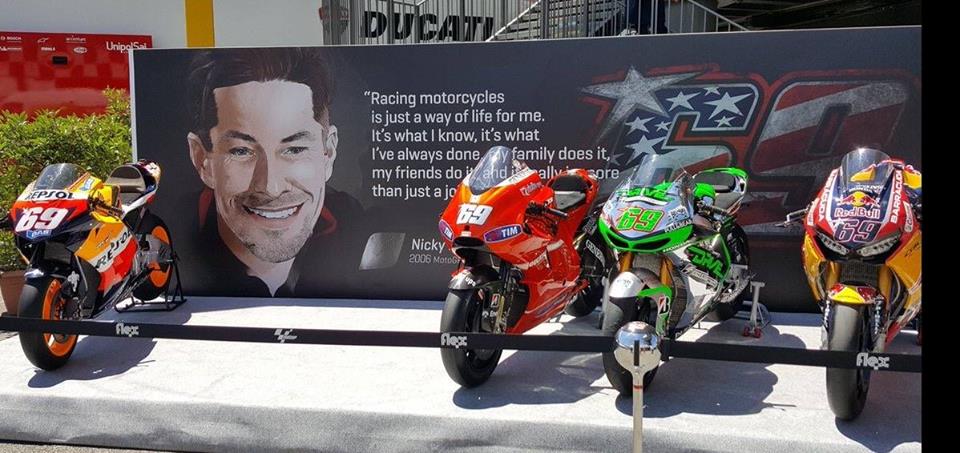 MotoGP: Motos de Nicky Hayden já em exposição no Mugello