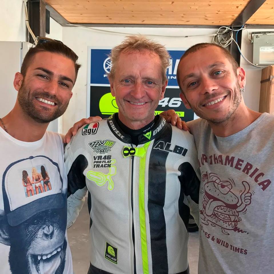 MotoGP: Kevin Schwantz celebra 53º aniversário com Valentino Rossi