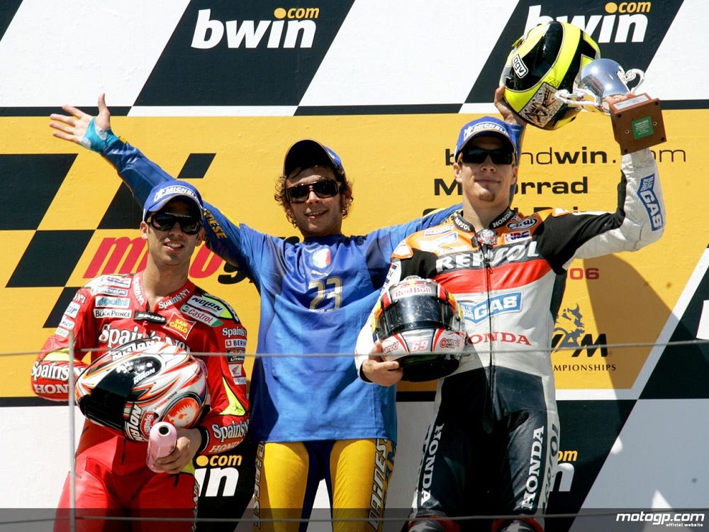 Vídeo, MotoGP: A incrível luta pela vitória no GP da Alemanha de 2006