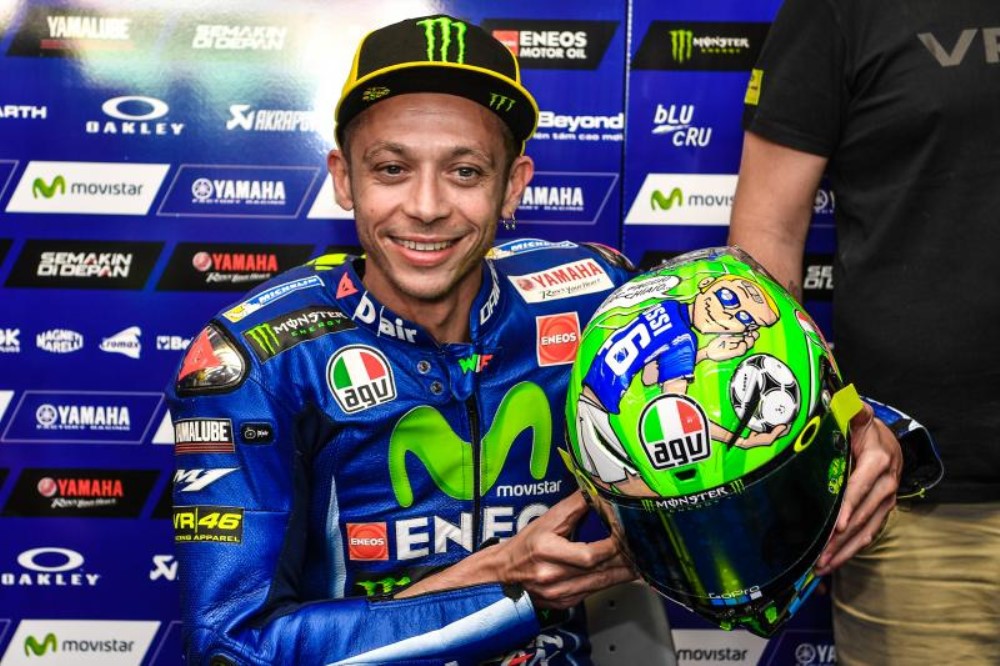 MotoGP: Valentino Rossi e o capacete de Mugello