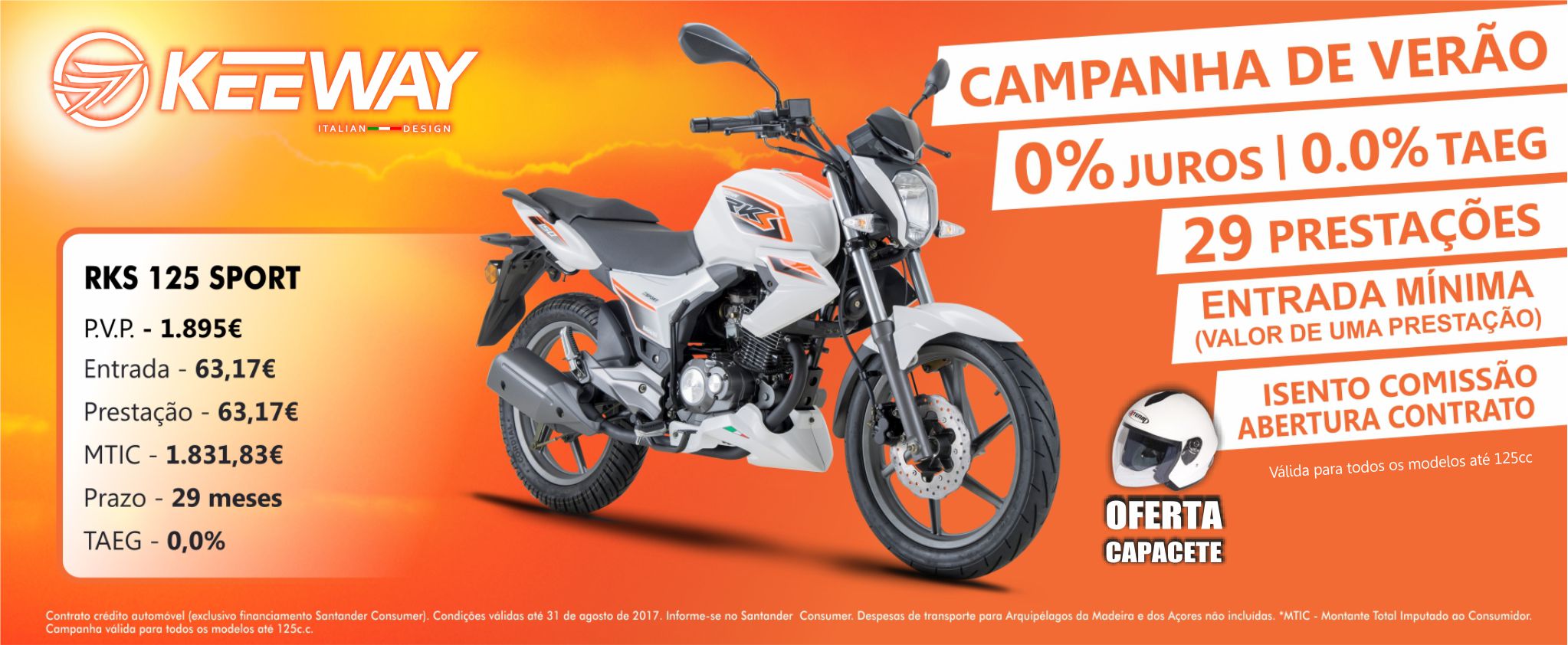 Multimoto Campanha de Verão na Keeway 125 Sport