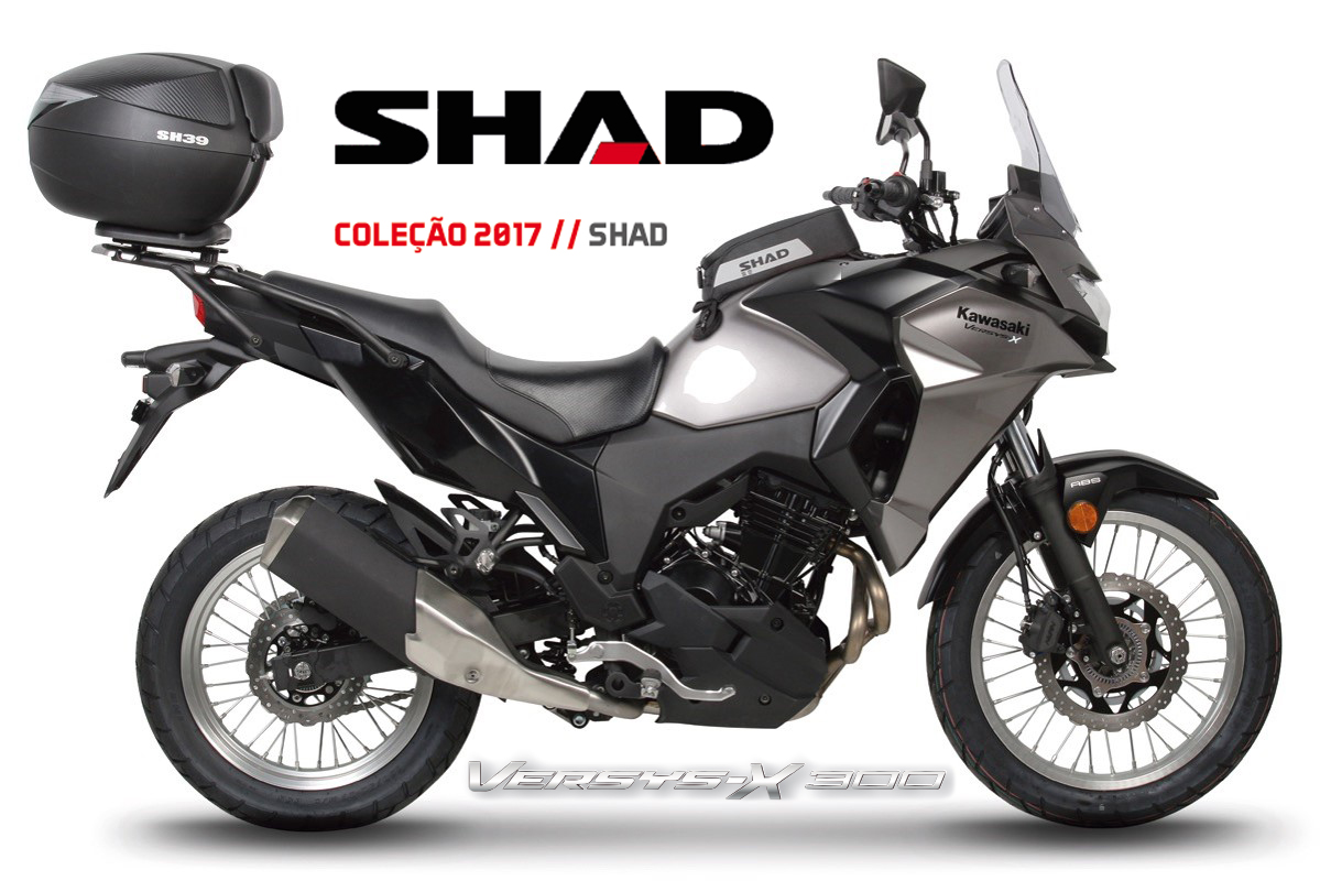 SUPORTES DE MALAS SHAD JÁ DISPONÍVEIS PARA A KAWASAKI VERSYS-X300