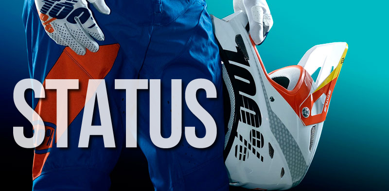 Novos Capacetes STATUS da 100% especialmente concebidos para Downhill.