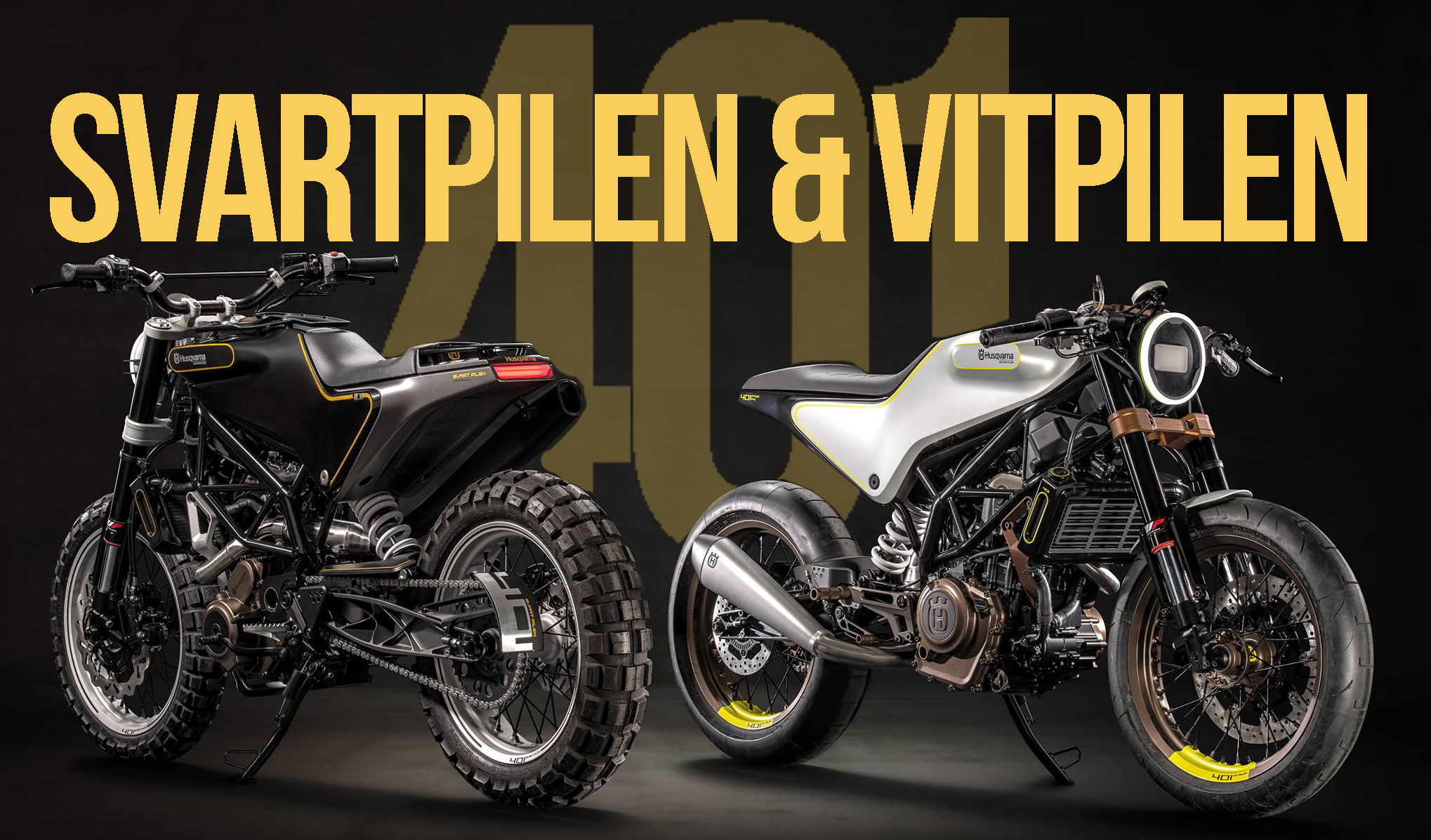 Husqvarna Svartpilen 401 e Vitpilen 401– Finalmente uma realidade em 2018