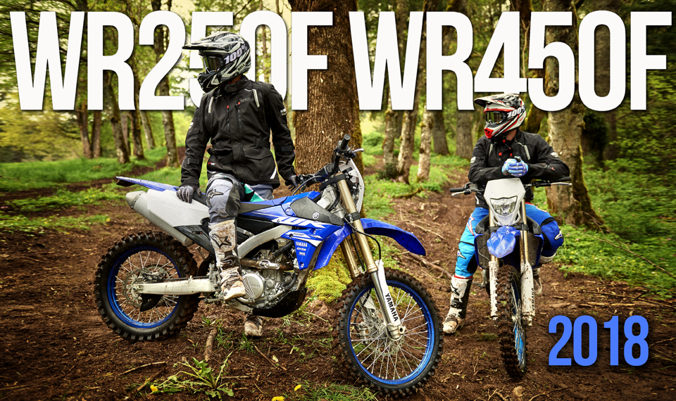 Novas Yamaha WR 250F e WR 450F de 2018
