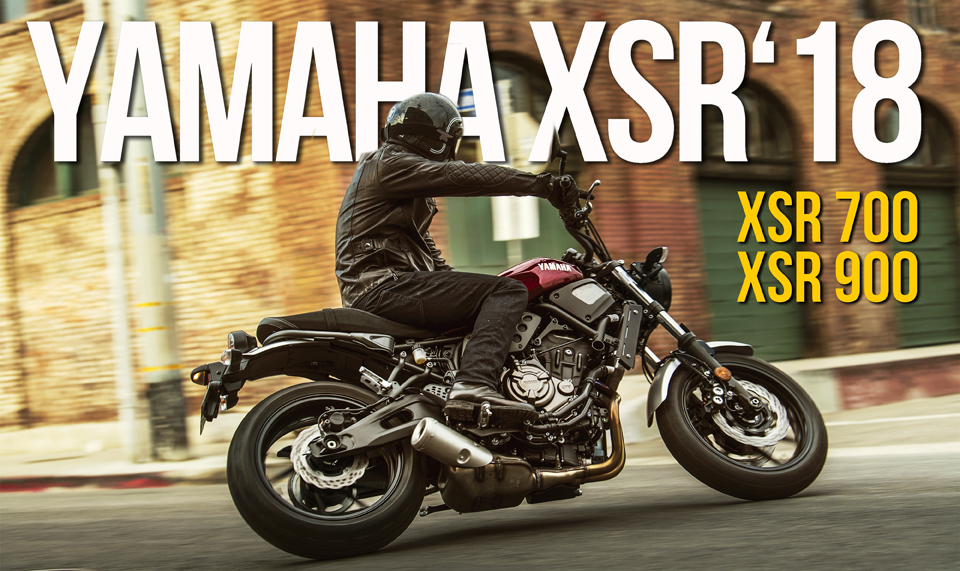 Novas cores das Yamaha XSR700 e XSR900 para 2018