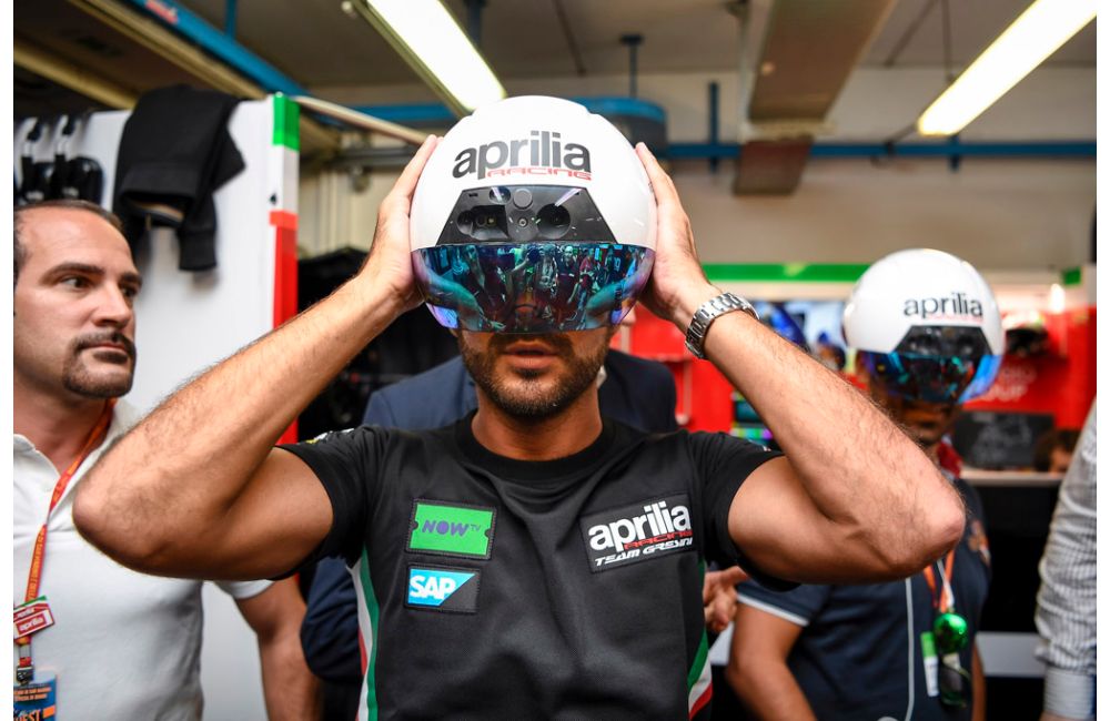 MotoGP: Aprilia testa realidade aumentada em Misano