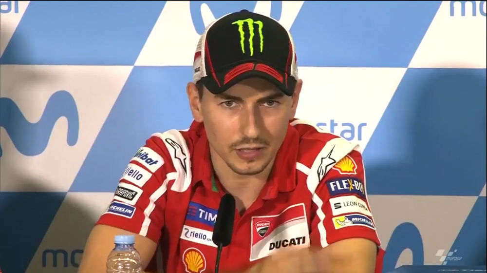 MotoGP – Jorge Lorenzo: “Sei que tenho um bom ritmo para a corrida”