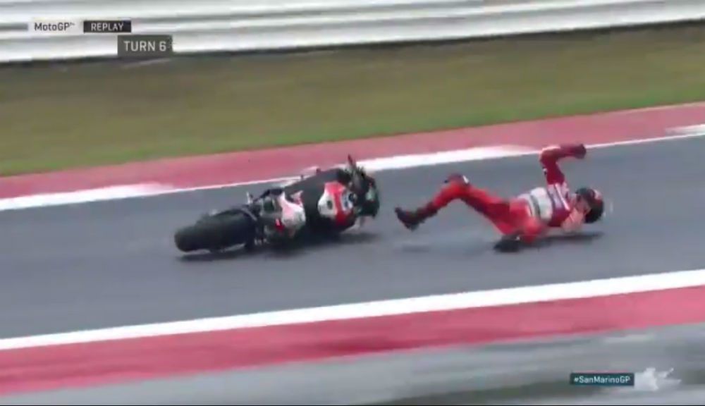 MotoGP – Vídeo: A queda de Jorge Lorenzo quando seguia na liderança em Misano