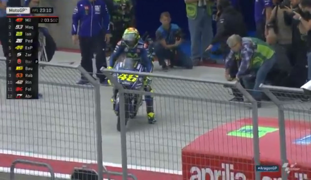 MotoGP – Vídeo: A primeira saída para a pista de Rossi em Motorland após a operação