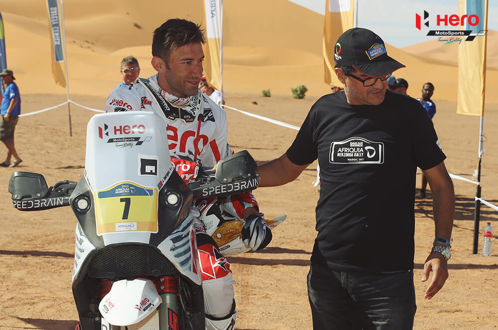 TT: Joaquim Rodrigues testou nova Hero em Marrocos