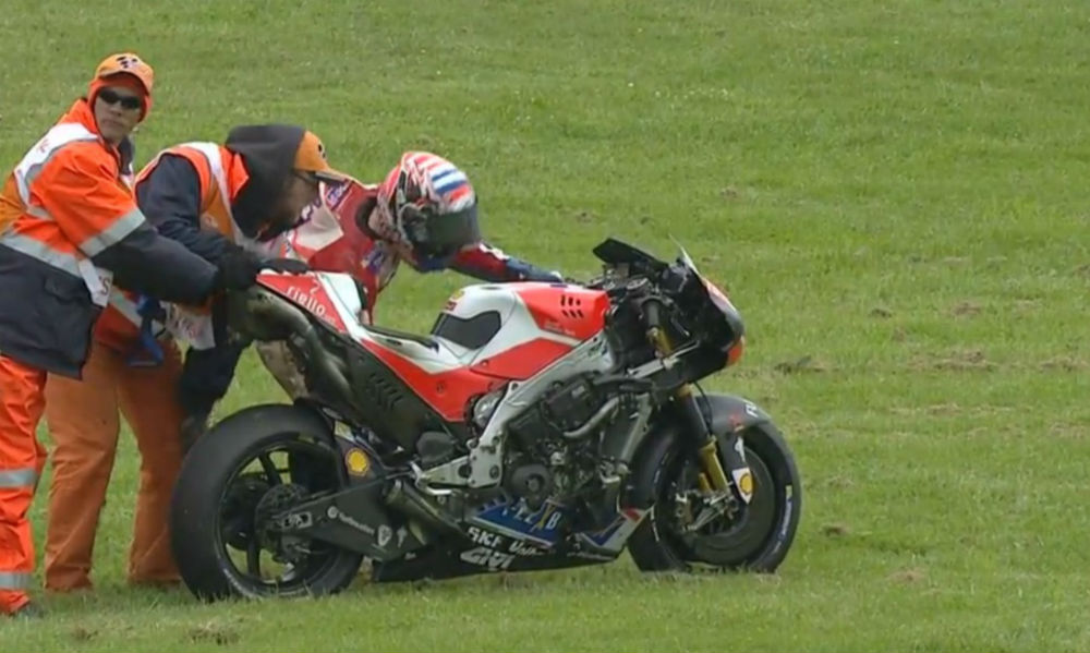 MotoGP – Vídeo: A queda de Andrea Dovizioso na 4ª sessão de treinos livres