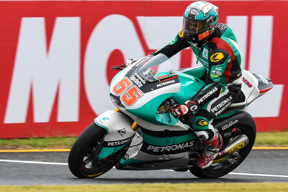 Moto2: Hafizh Syahrin com novo pódio à chuva